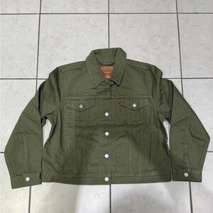 Levis Wonens Green Denim Jacket XL